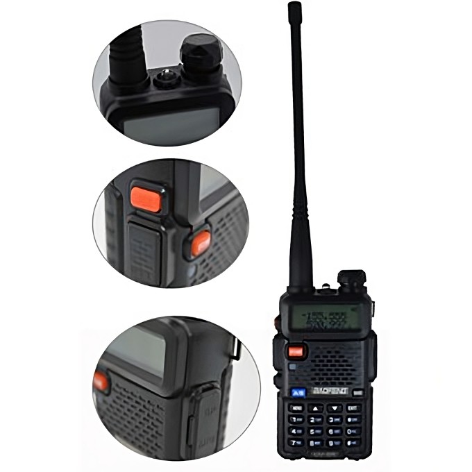 otros electronicos - Radios De Comunicacion Radio Baofeng Vhf Y Uhf walkie talkie 6