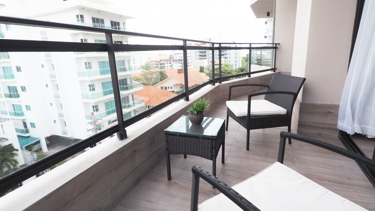 apartamentos - Piantini 5to piso 1 habitacion 1.5 banos 1 parqueo balcon 6