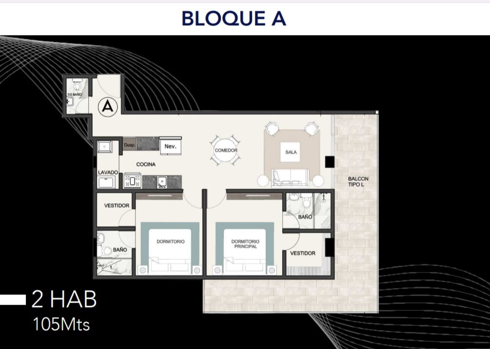 apartamentos - Apartamento  de venta en la mejor zona de el  Millón 7