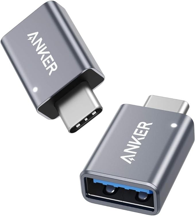 accesorios para electronica - Adaptador Anker USB-C a USB 3.0 X2