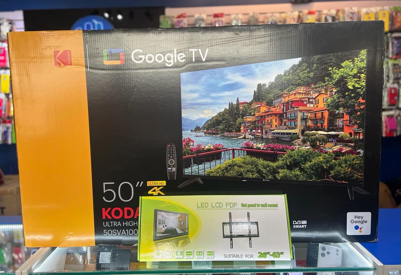 tv - SMART TV KODAK DE 50 PULGADAS 4K GOOGLE TV CONTROL POR VOZ 2024 NUEVAS 