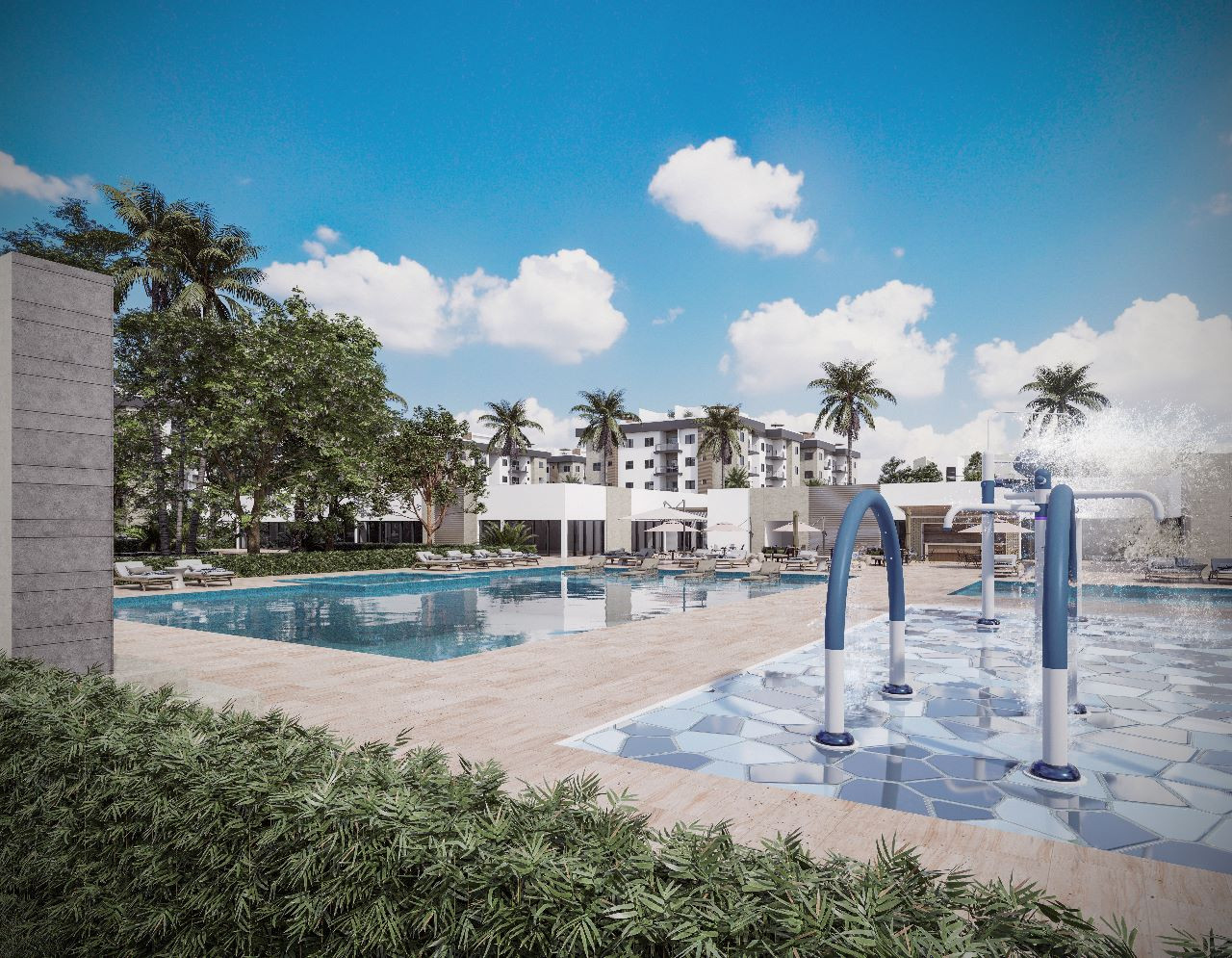 apartamentos - Apartamentos 1Hab Listos 2025 c/Piscinas, Canchas, Skate Park, Playground y Gym  2