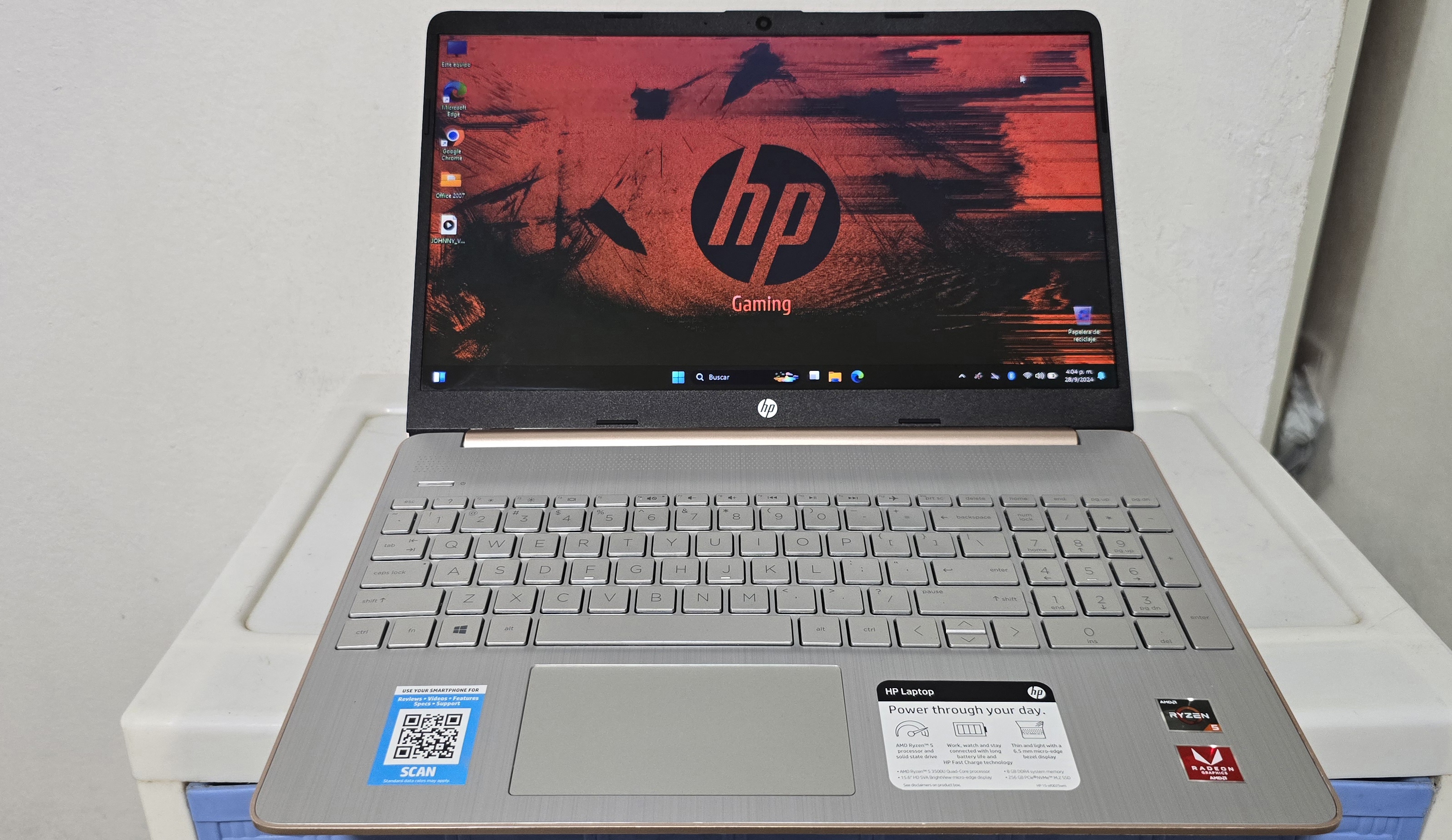 computadoras y laptops - laptop hp 15 Pulg Ryzen 5 Ram 16gb ddr4 Disco 256gb SSD Doble Video Grafico  3