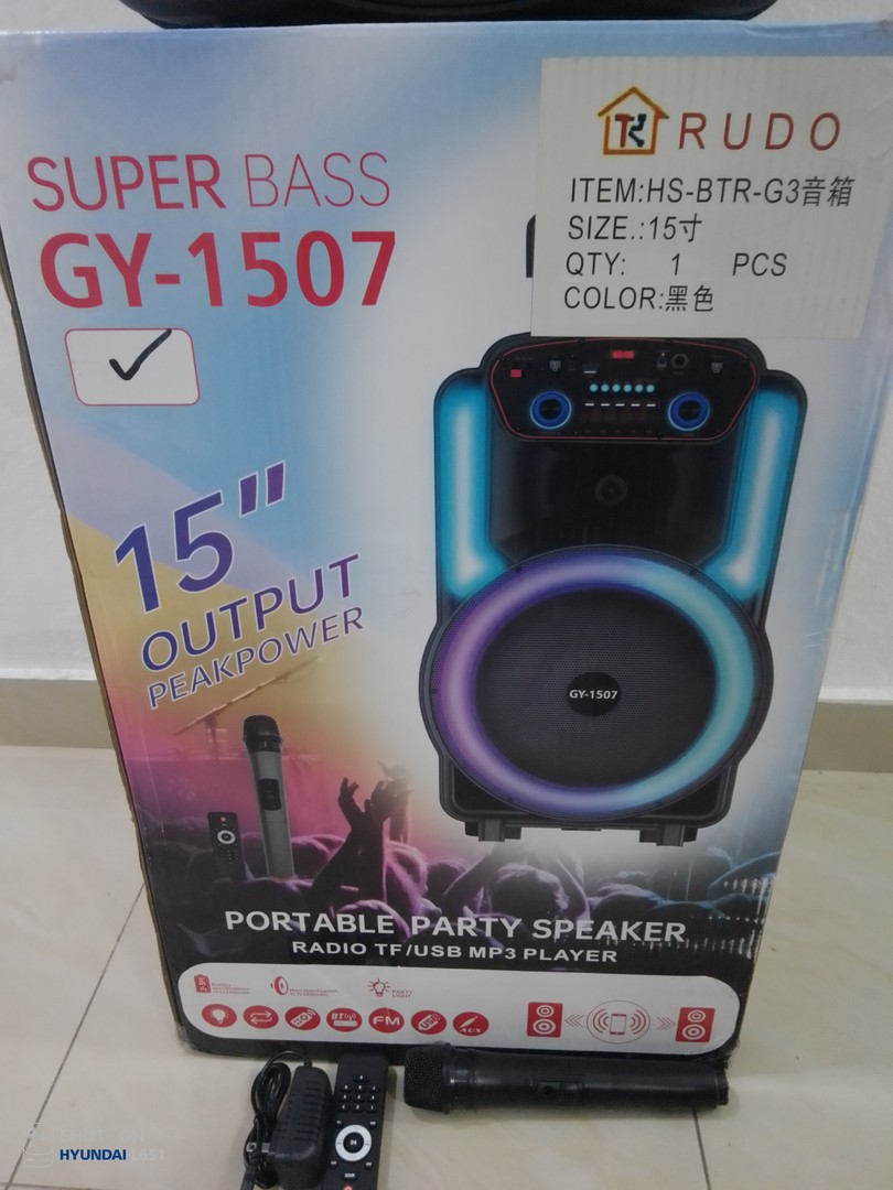 camaras y audio - BOCINA DE 15" SUPER BASS GY-1507 3