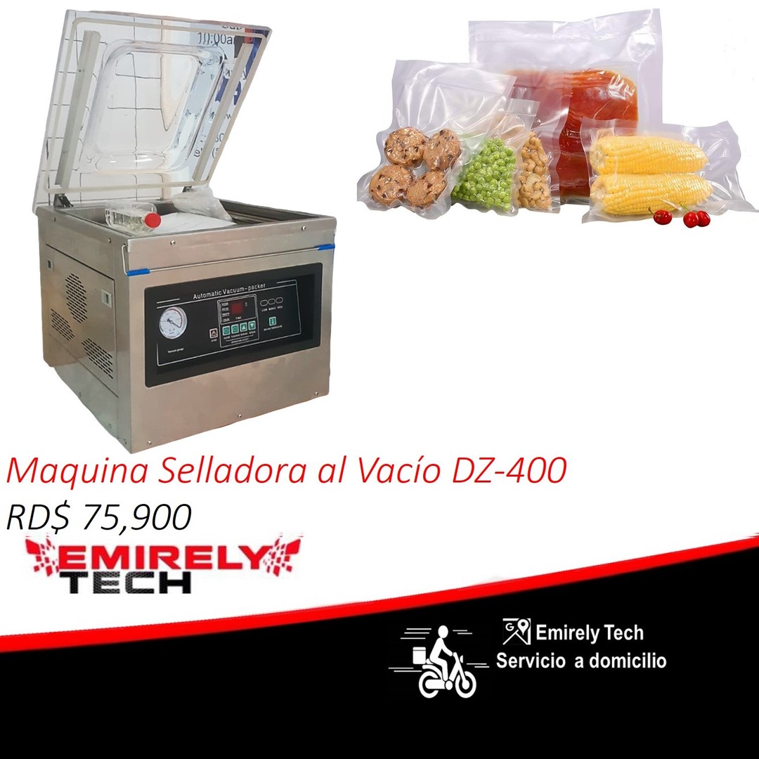 equipos profesionales - Maquina selladora empacadora de fundas al vacio DZ-400 empaquetadora embasadora