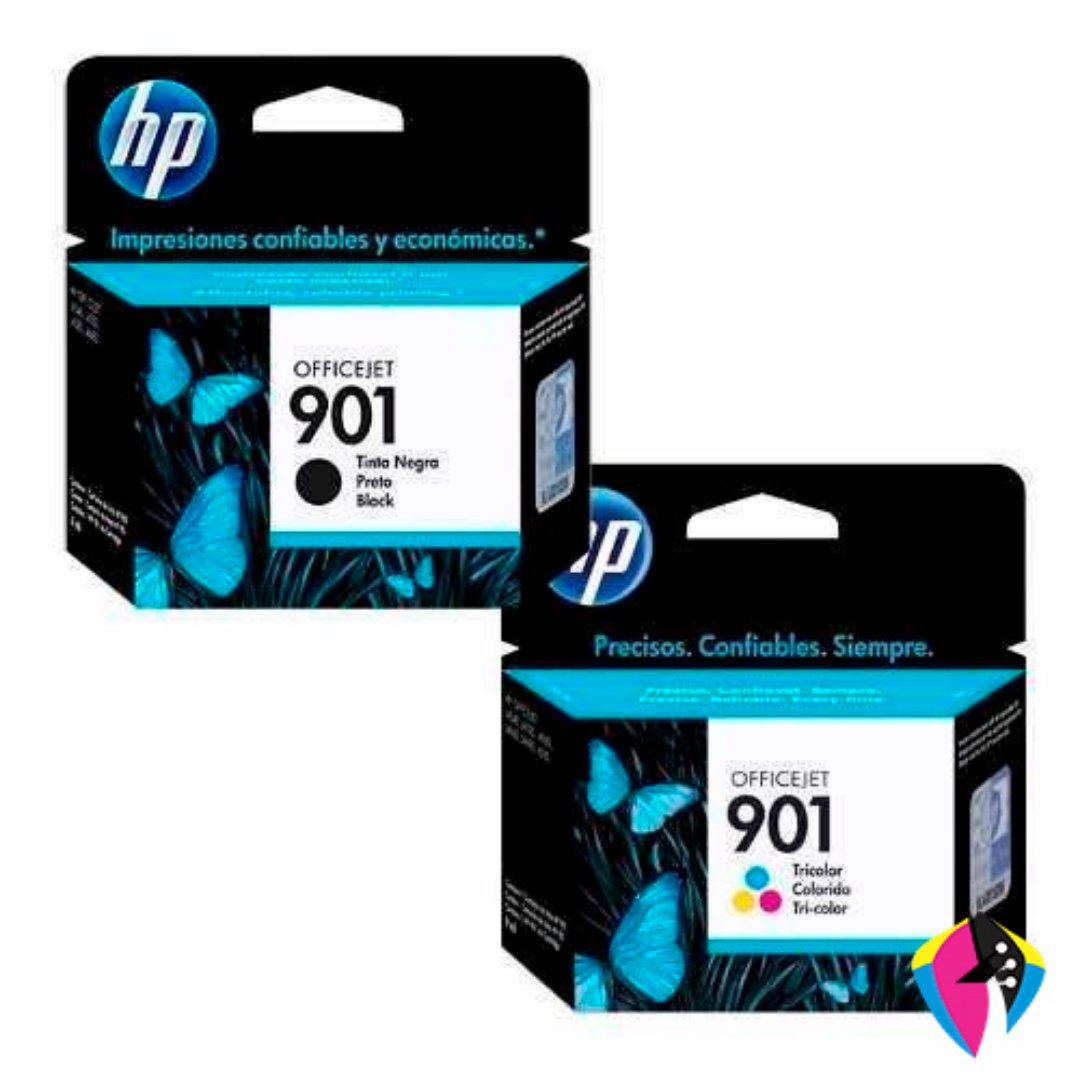 impresoras y scanners - CARTUCHO HP 901 NEGRO Y ACOLOR PARA OFFICEJET J4524 J4580 / J4624 / J4660 / J648 0