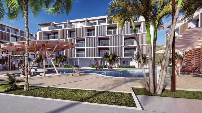 apartamentos - Proyecto en venta Punta Cana # 22-3644 tres dormitorios, ascensor, piscina.
 4