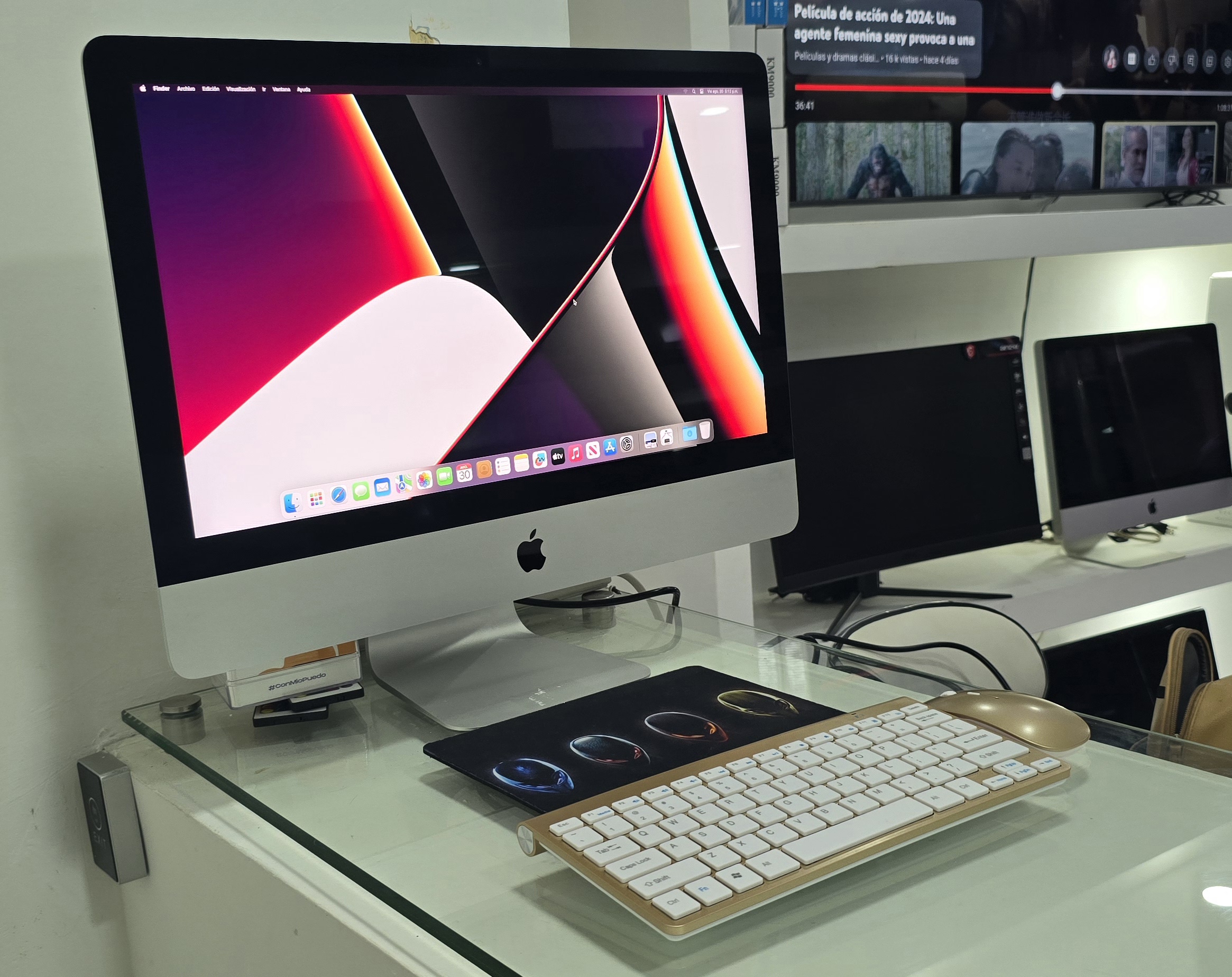 computadoras y laptops - IMAC 4K 21 Pulg Core i5 Ram 8gb Disco 1tb 2017 0