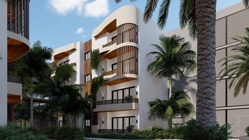 apartamentos - Proyecto en venta Punta Cana #23-1411 un dormitorio, balcón, piscina.
 6
