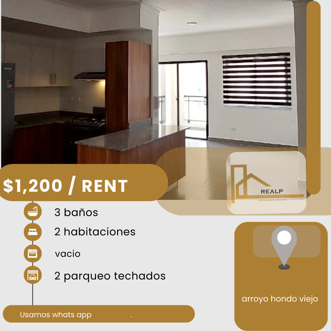 apartamentos - hermoso apartamento en venta y en renta en arroyo hondo viejo 0