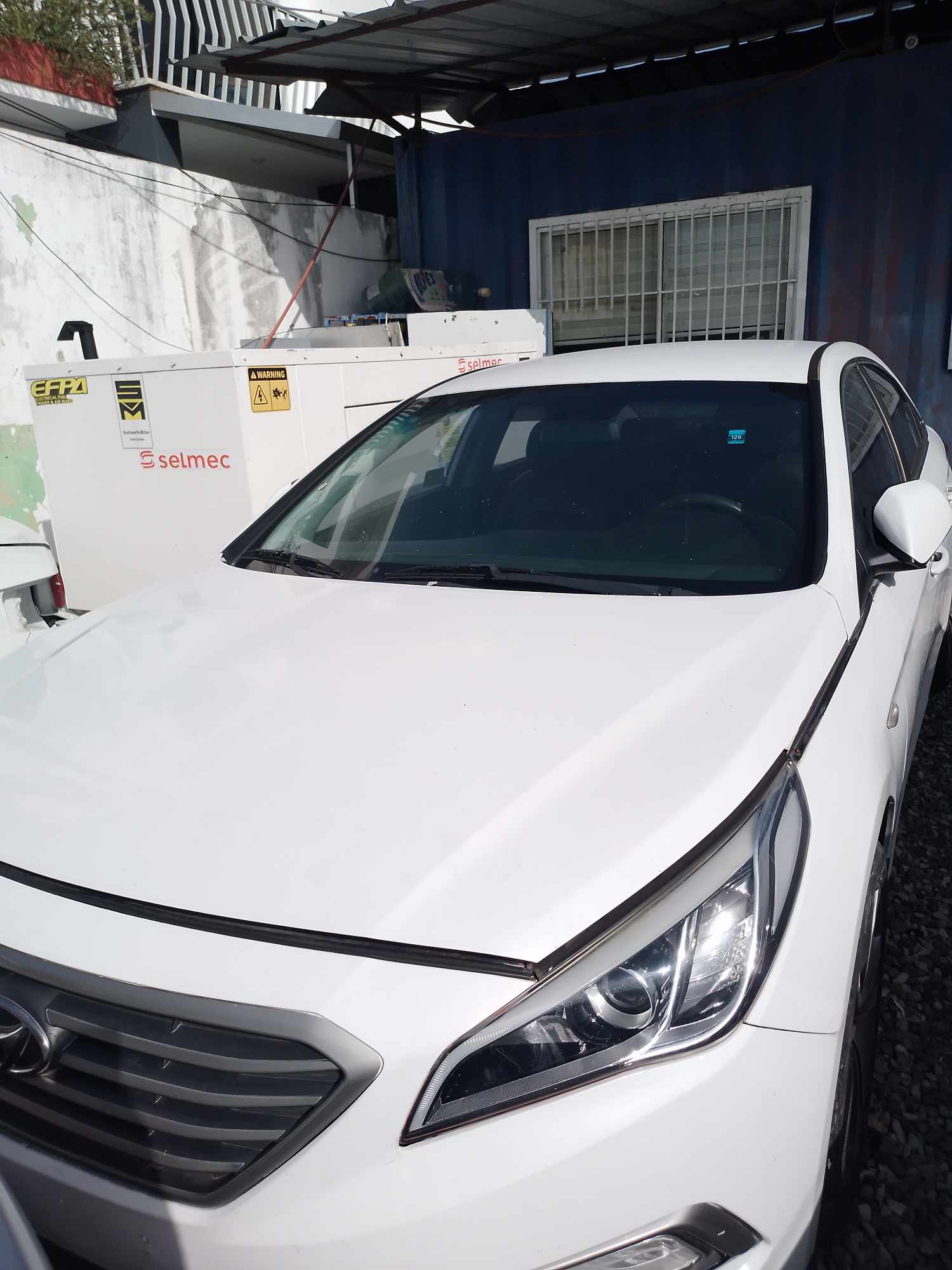 carros - Hyundai Sonata LF blanco 2018  1