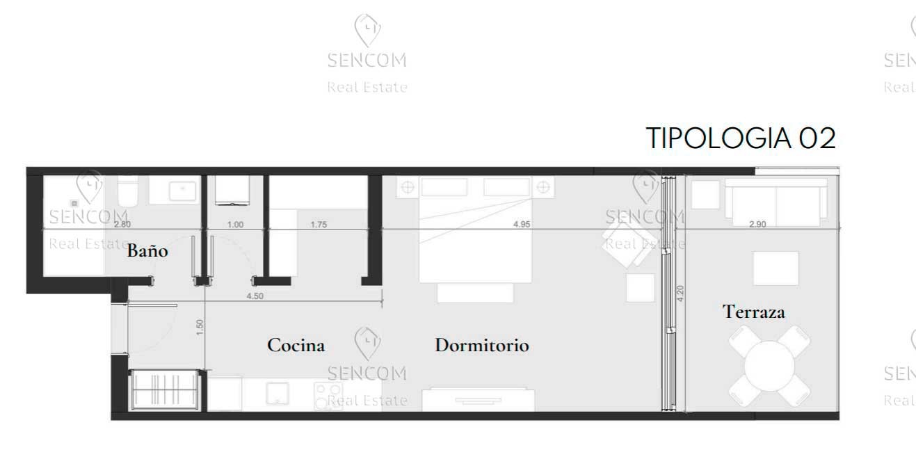 apartamentos - Se vende Apto. de 1 Hab. muy cerca de Caribbean Lake Park, Downtown 6