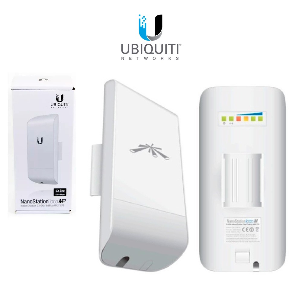 computadoras y laptops - ACCESS POINT UBIQUITI NANOSTATION LOCO M5 AIRMAX INDOOR OUTDOOR 5.8GHZ 