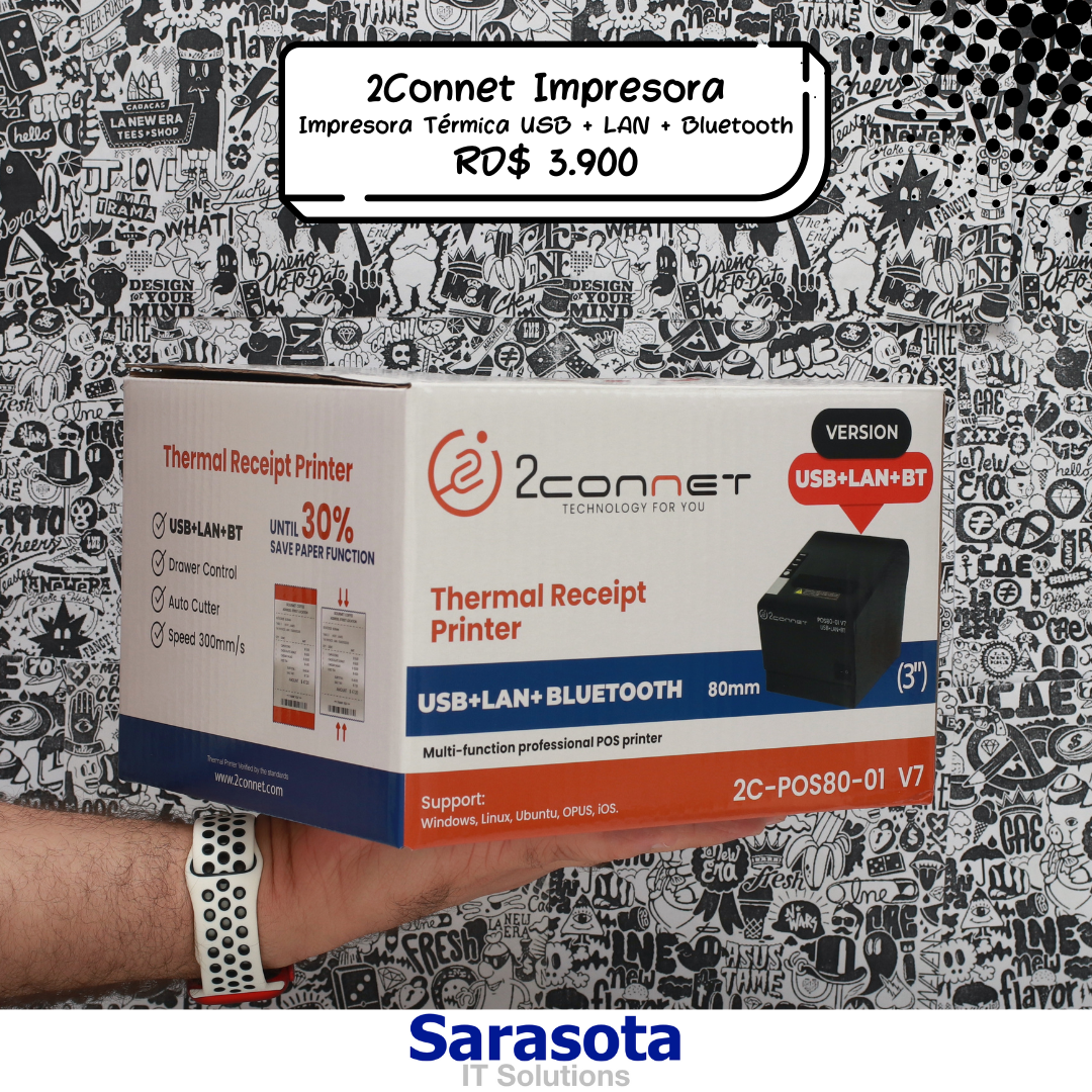 impresoras y scanners - Impresora térmica USB + LAN + Bluetooth 2Connet 2