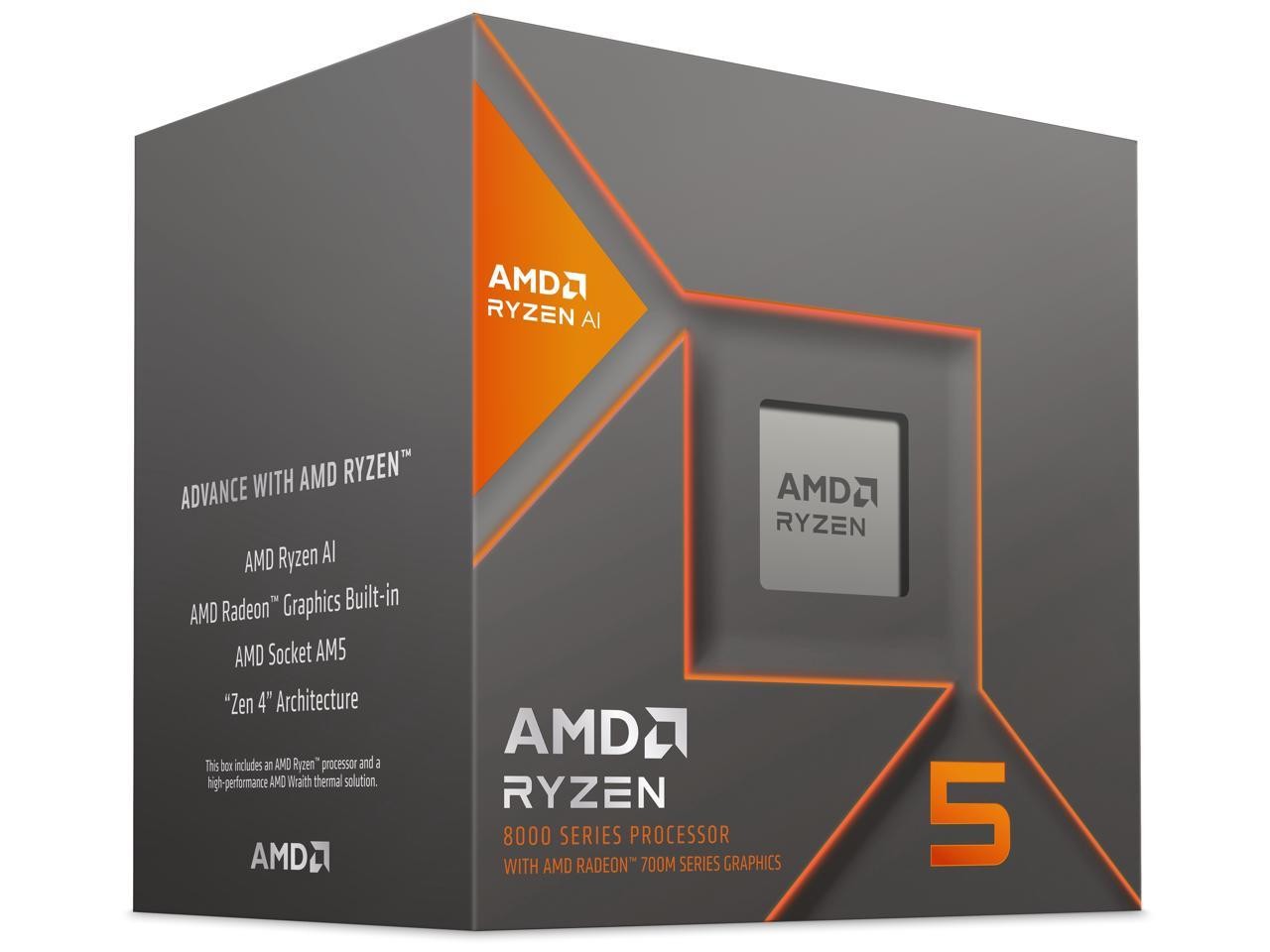 accesorios para electronica - Procesador AMD Ryzen 5 8600G 6-Core 4.3 GHz Socket AM5 65W AMD Radeon 760M 1