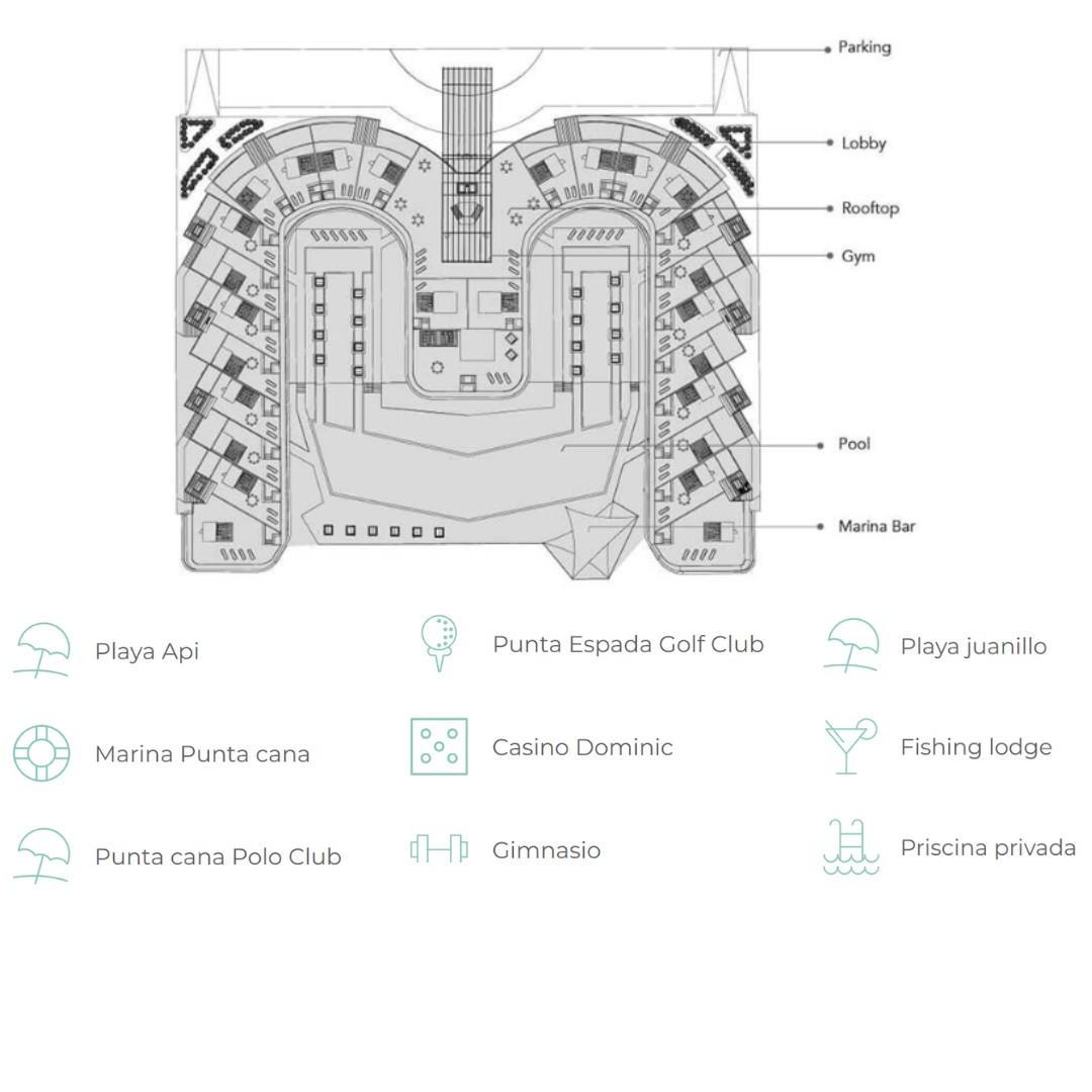 apartamentos - HARBOR BAY, PROYECTO EN BAVARO, PUNTA CANA 8