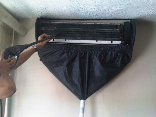 decoración y accesorios - Forro funda para lavar aire acondicionado split consola  0