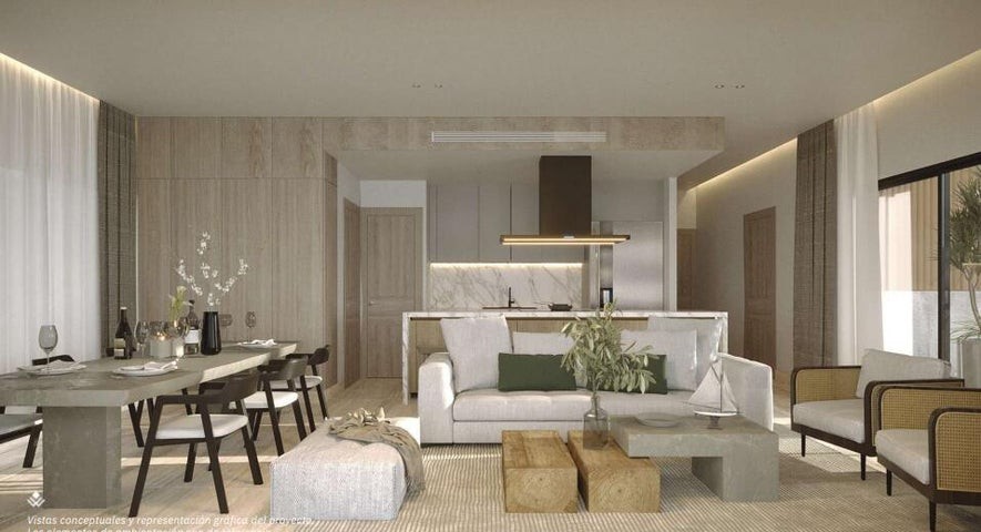 apartamentos - Proyecto en venta Punta Cana #24-75 dos dormitorios, amplias áreas sociales.
