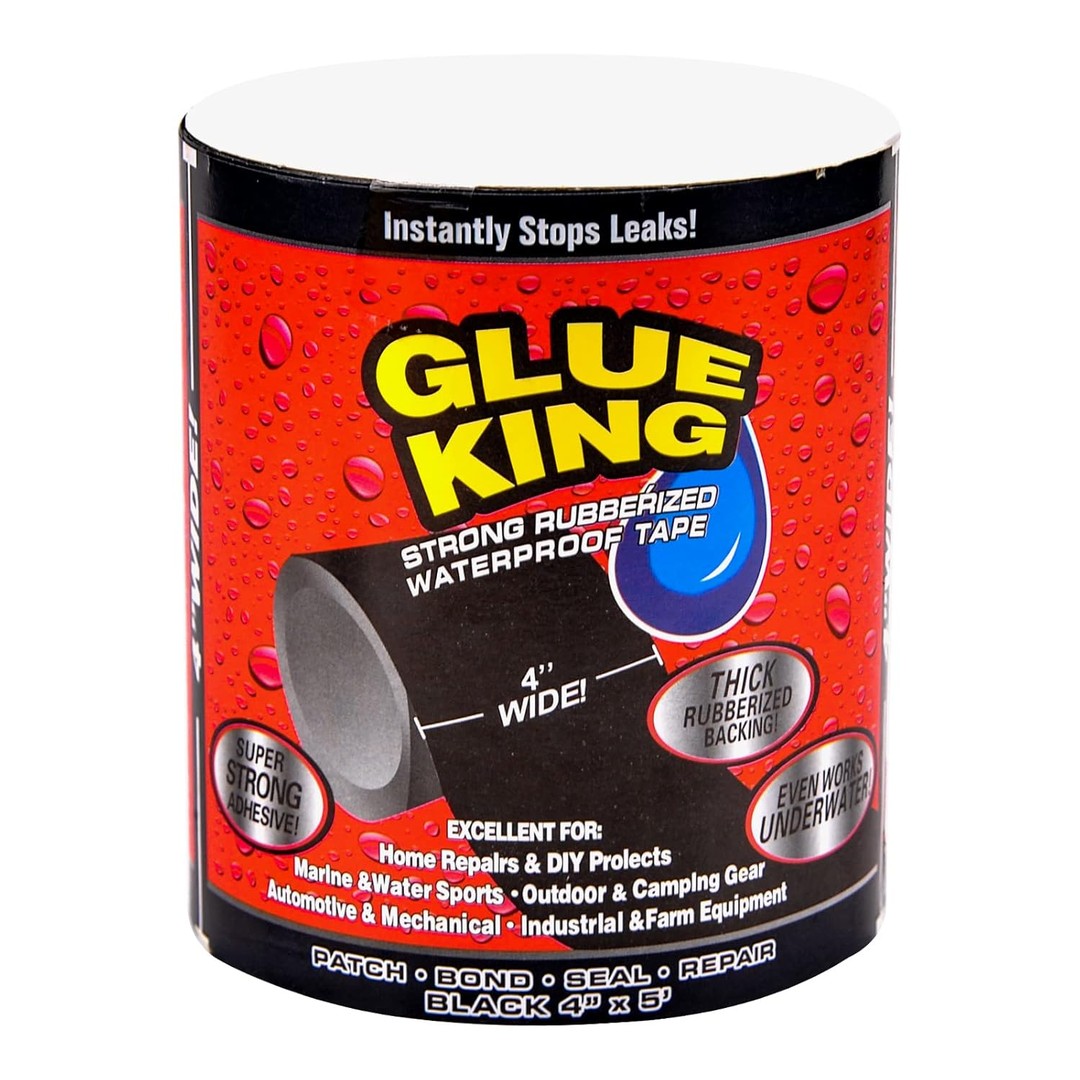 herramientas, jardines y exterior - CINTA PARA TAPAR GOTERAS GLUE KING 4" 1