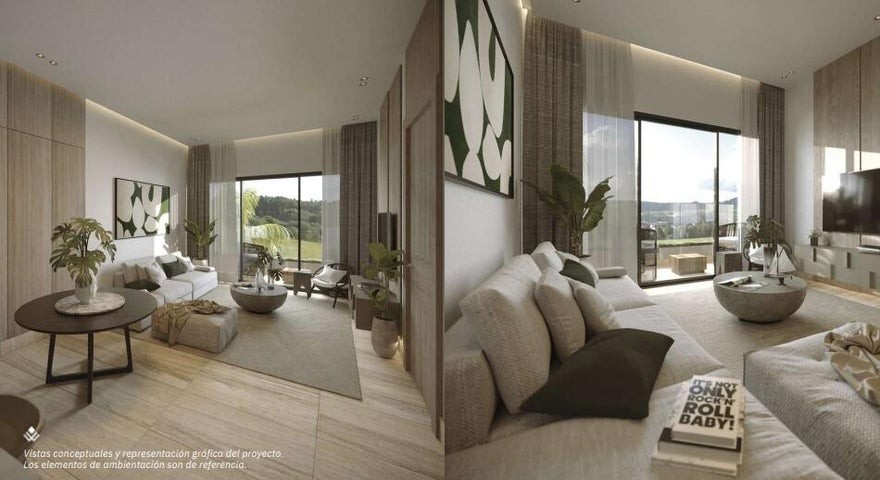 apartamentos - Proyecto en venta Punta Cana #24-75 dos dormitorios, amplias áreas sociales.
 1