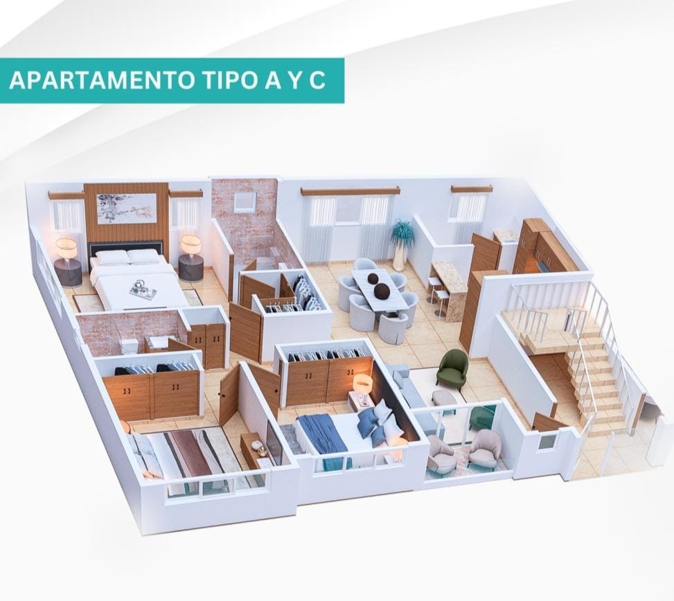 apartamentos - BELLAS RESIDENCES I - LLANOS DE GURABO, SANTIAGO DE LOS CABALLEROS. 5
