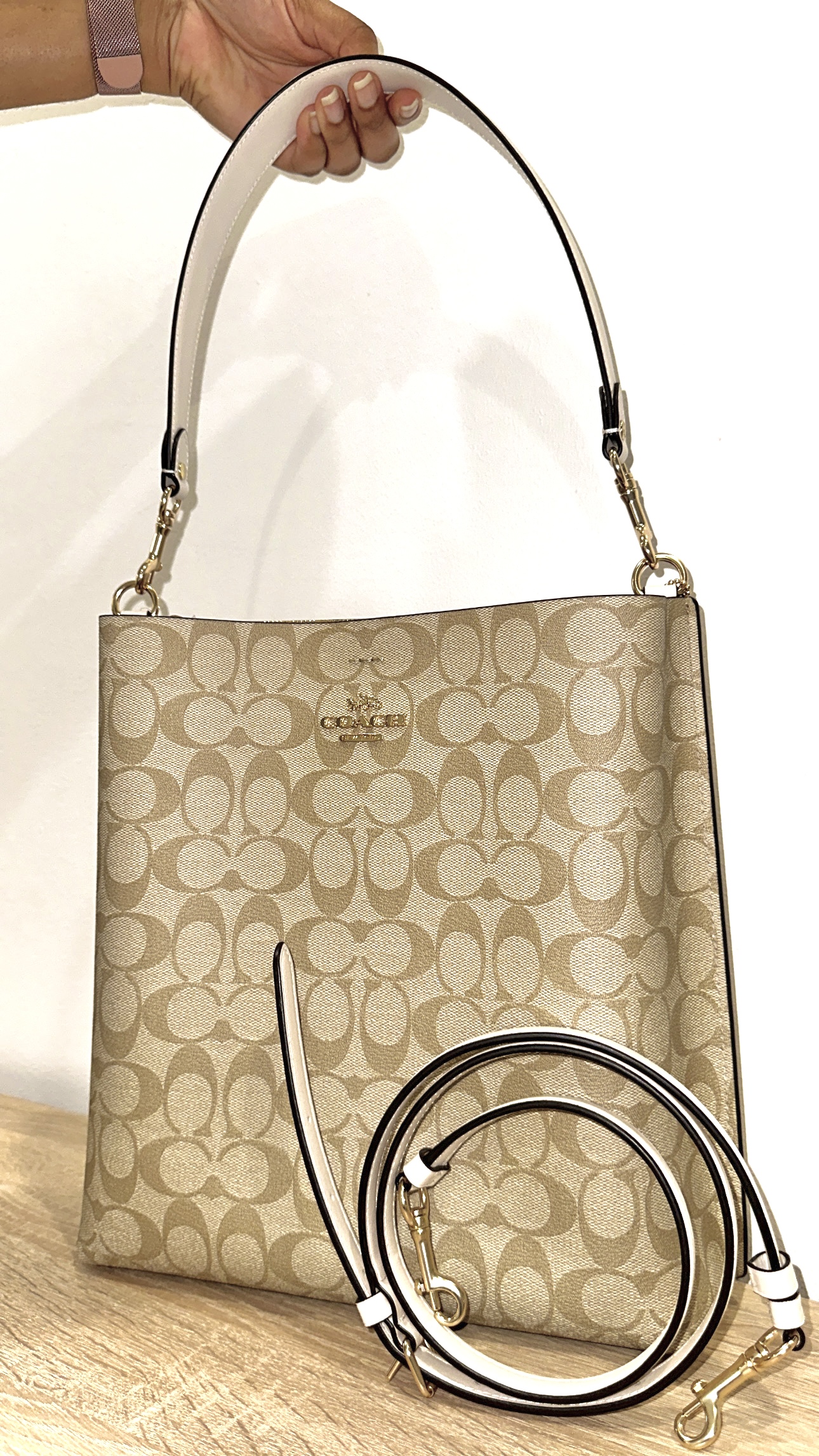 carteras y maletas - BOLSO COACH BUCKET BAG GRANDE 