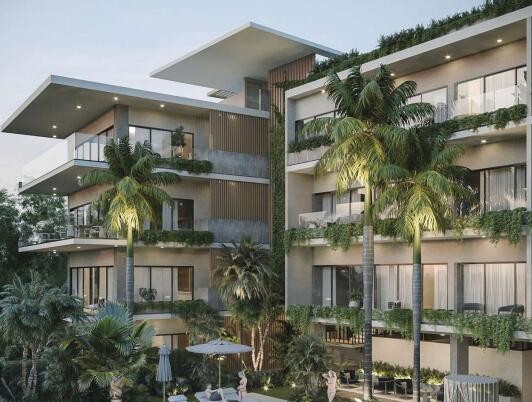apartamentos - Proyecto en venta Punta Cana #24-75 dos dormitorios, amplias áreas sociales.
 3