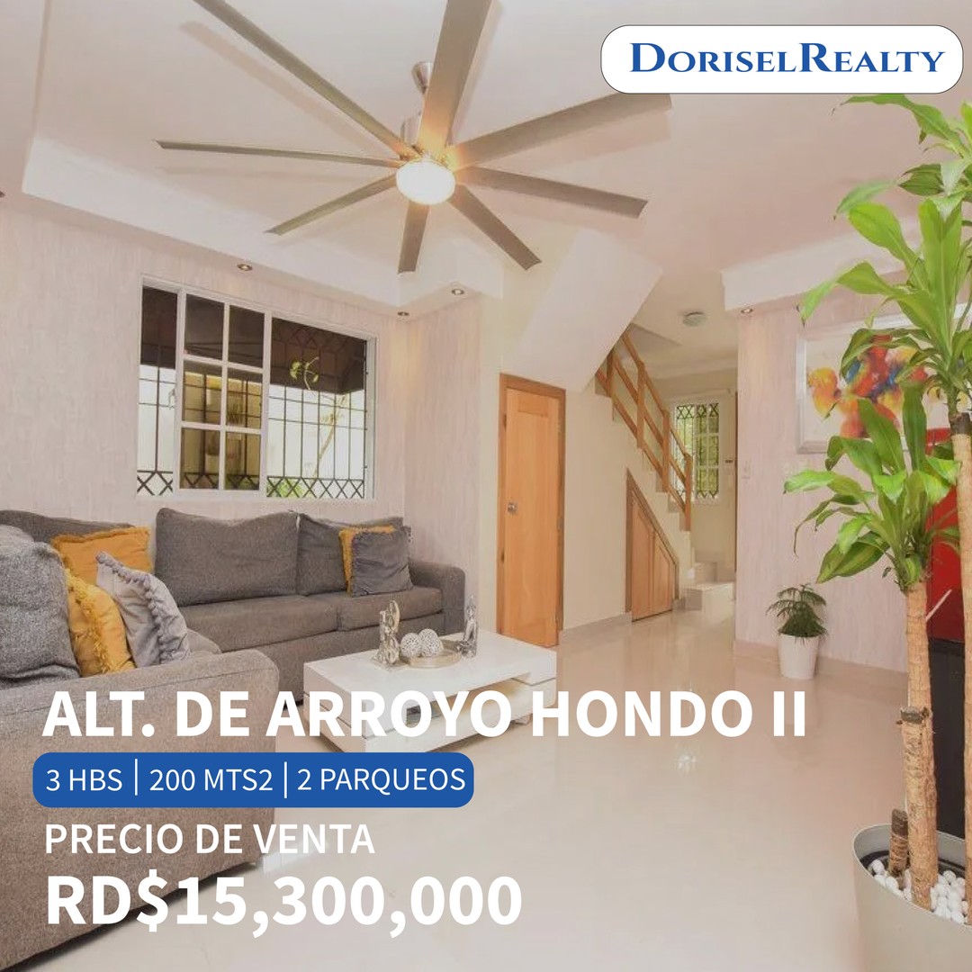 casas - VENTA DE PRECIOSA CASA EN LO MEJOR DE ALT. DE ARROYO HONDO II