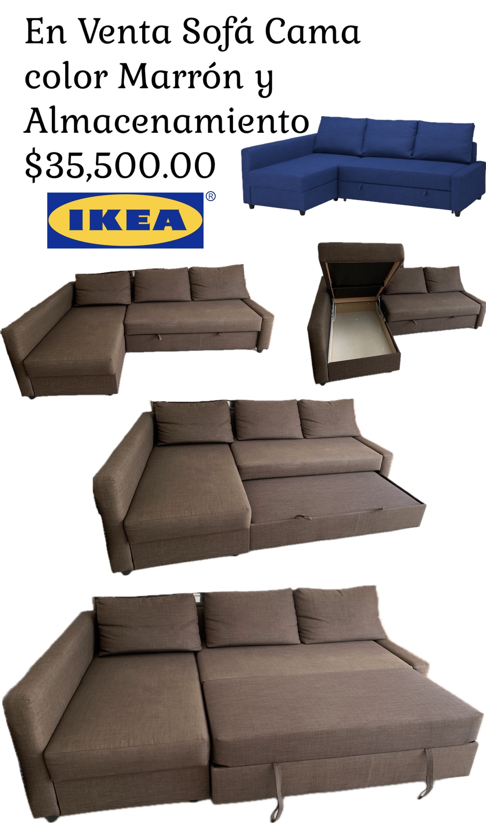 muebles y colchones - Sofá Cama IKEA 0