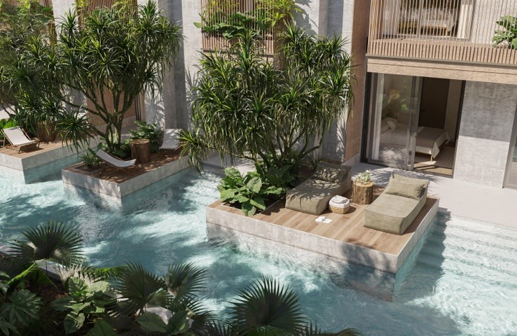 apartamentos -  Proyecto en venta Punta Cana #23-2201 un  dormitorio, balcón, terraza, ascensor 4