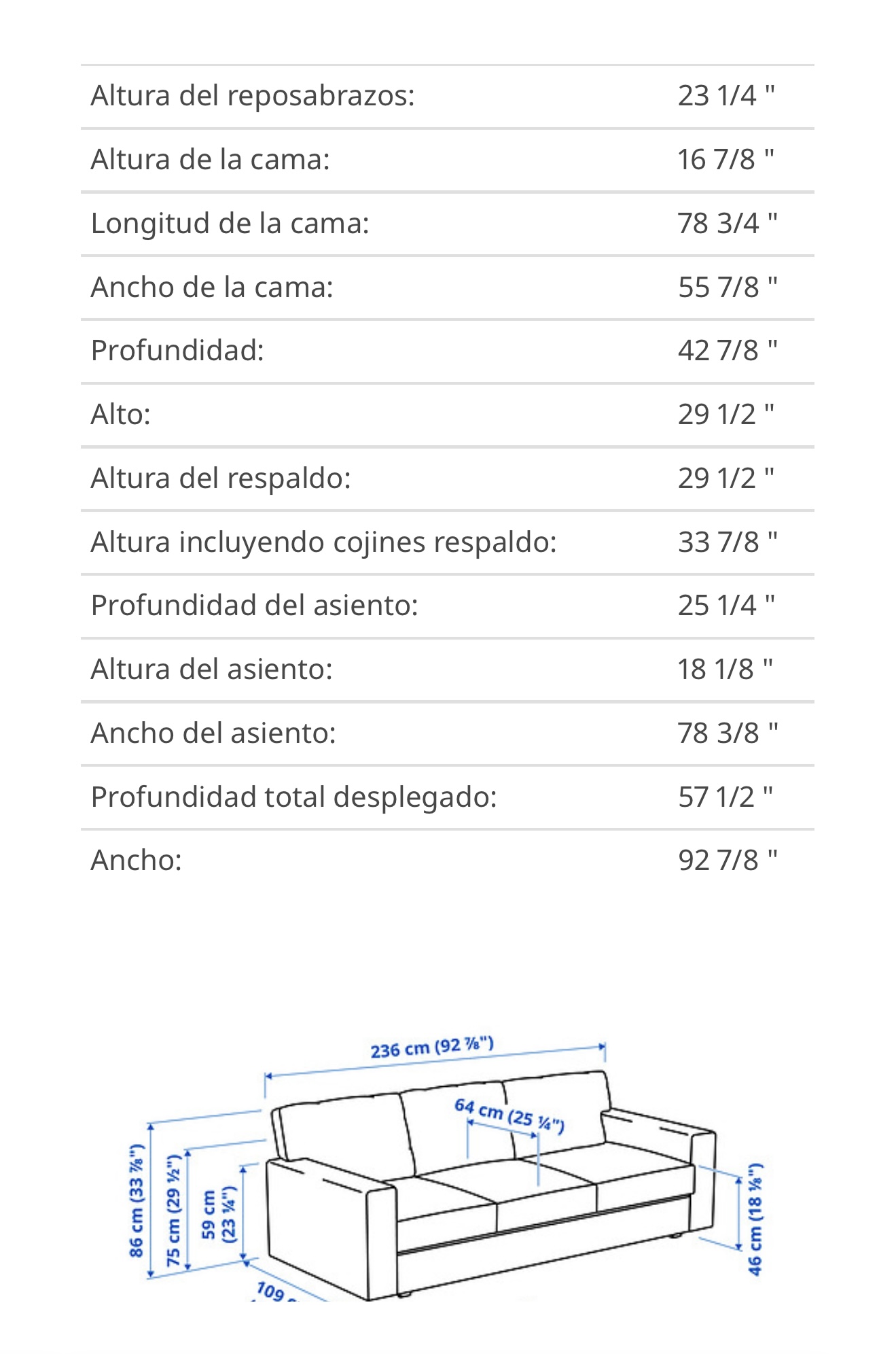 muebles y colchones - Sofá cama grande 6