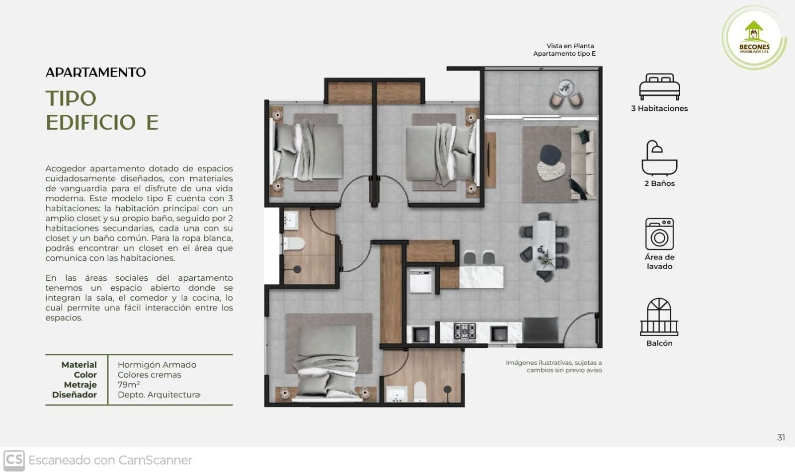 apartamentos - apartamento en la jacobo 
 9