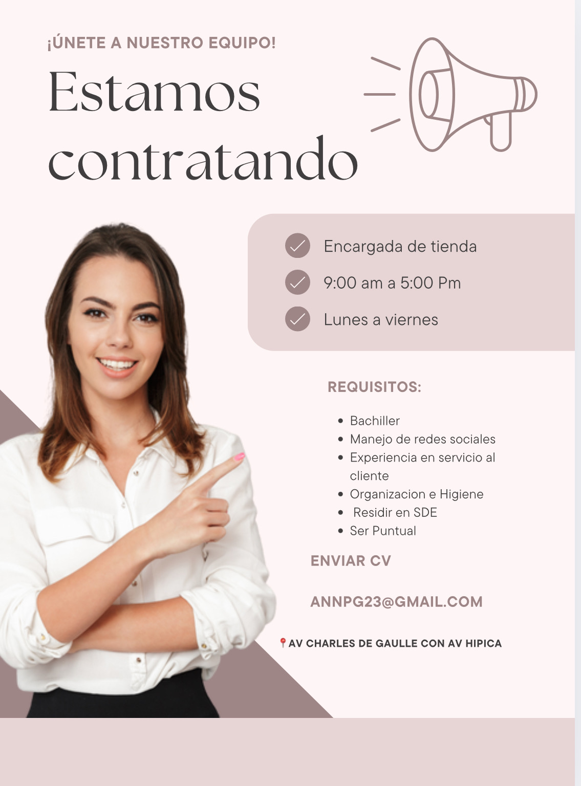 empleos disponibles - Servicio al cliente para tienda de ropa infantil 