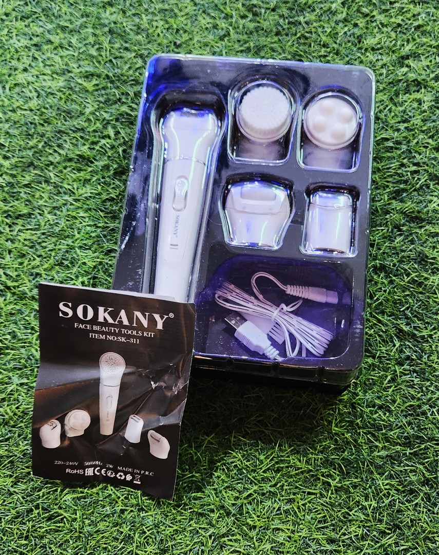 salud y belleza - sokany kit de belleza 5 en 1 cepillo facial depiladora masajeador. 4