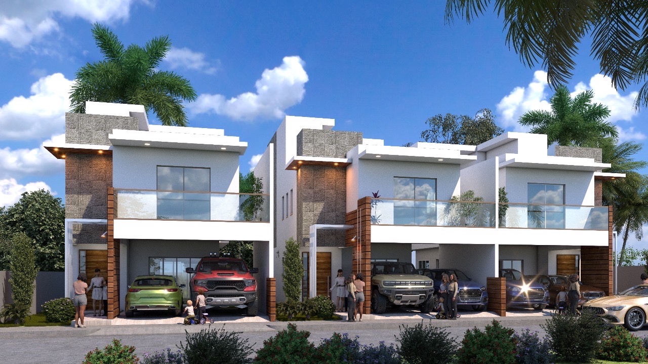 casas - venta de casa con piscina en la avenida ecológica santo Domingo este  1