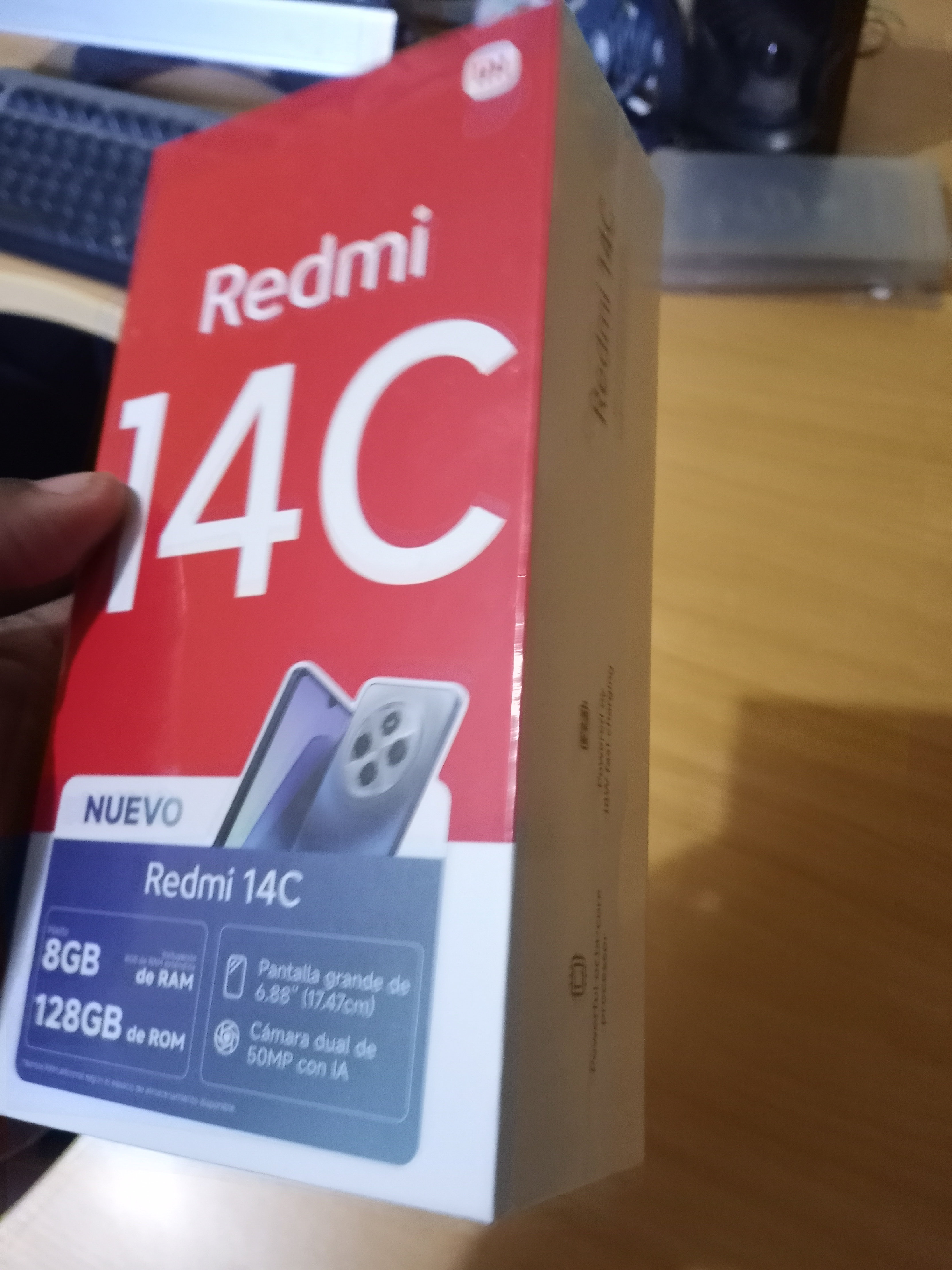 celulares y tabletas - xioami redmi 14c 128gb, 8gb de Ram azul nuevo con su caja.