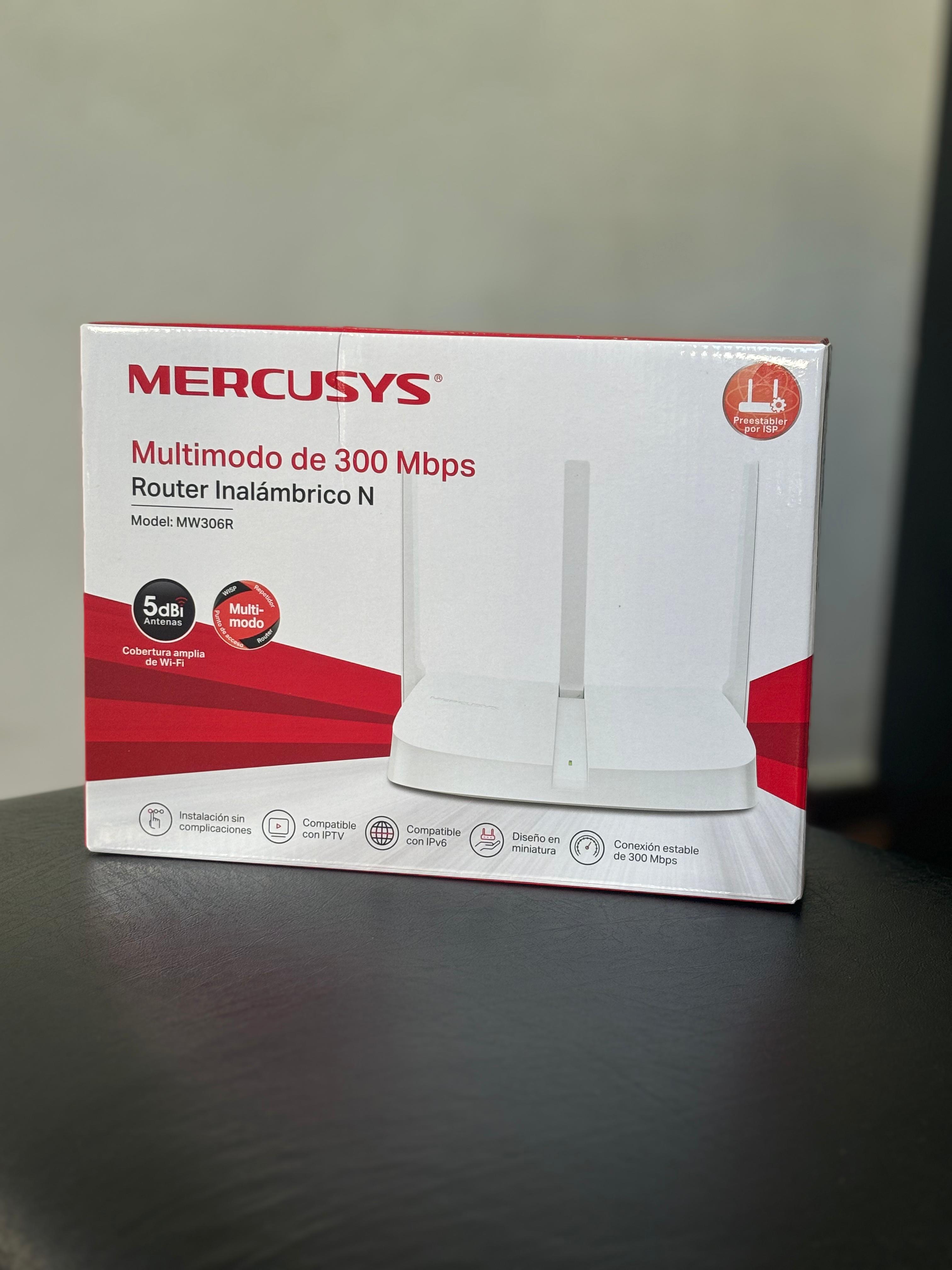 otros electronicos - Router repetidor de internet wifi mercusys mw306r  1