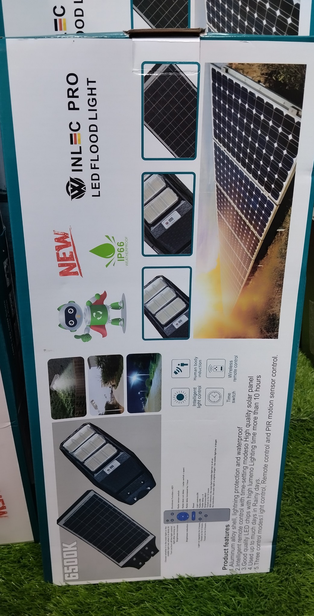 plantas e inversores - Lámpara solar con panel integrado 180 watt.