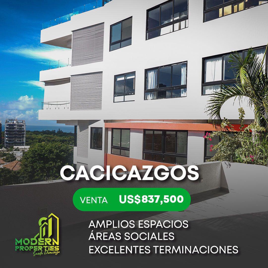 apartamentos - VENTA DE APARTAMENTO EN LOS CACICAZGOS