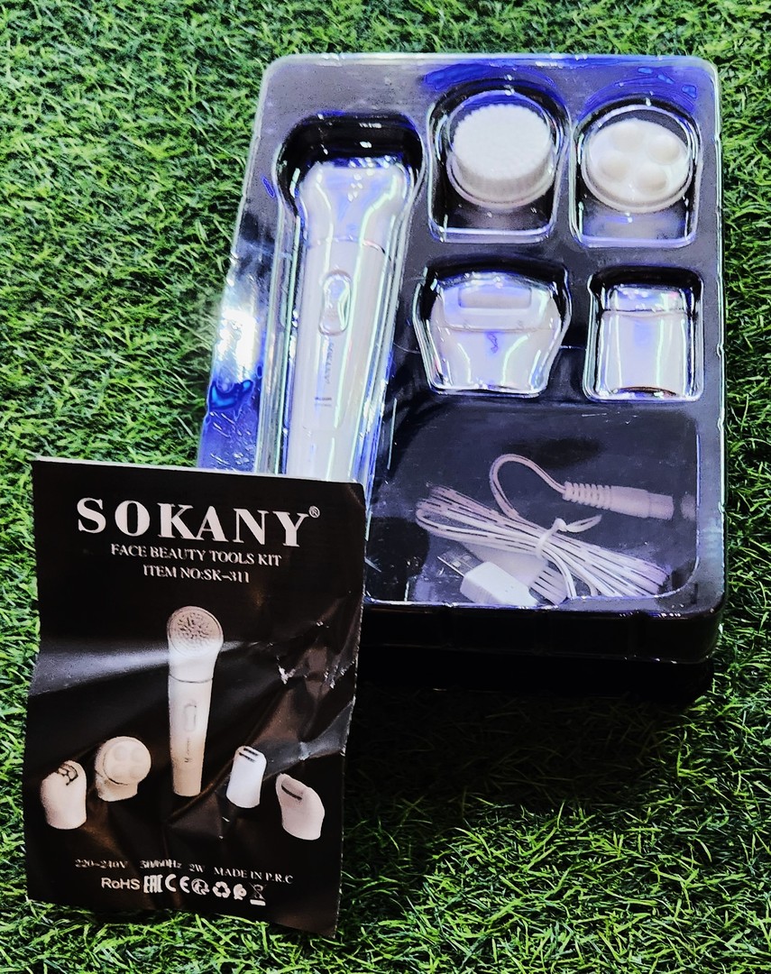 salud y belleza - sokany kit de belleza 5 en 1 cepillo facial depiladora masajeador. 5