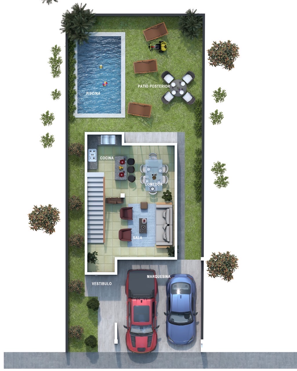 casas - venta de casa con piscina en la avenida ecológica santo Domingo este  2