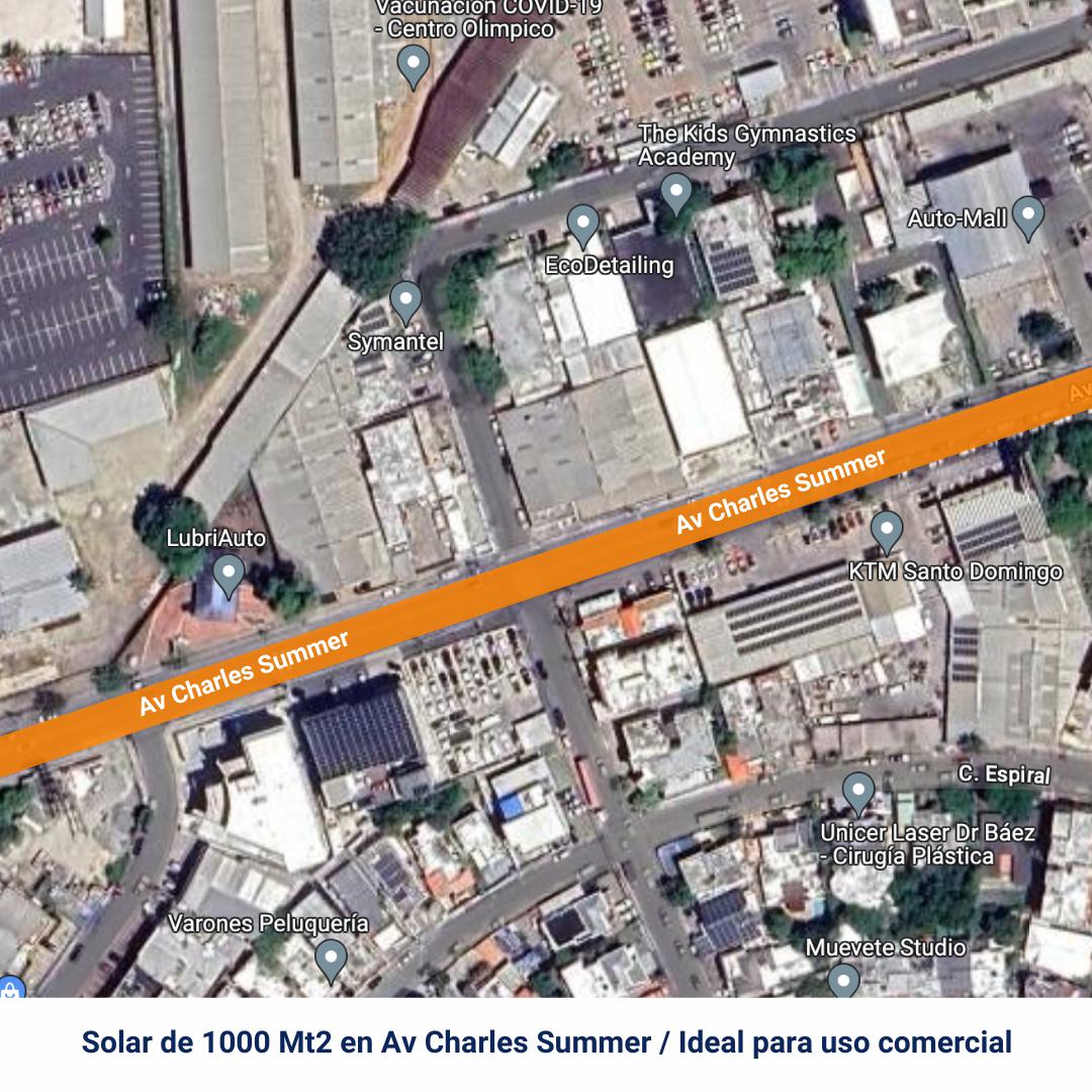 solares y terrenos - Solar En Distrito Nacional Av Charles Summer