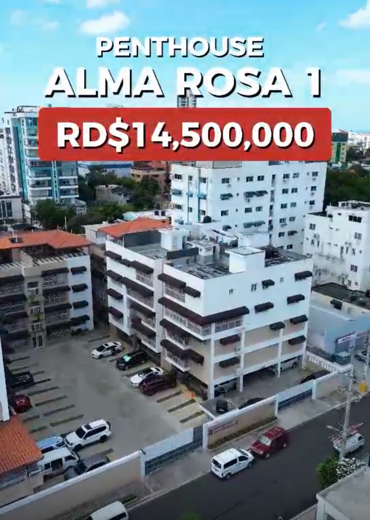 apartamentos - venta de apartamento tipo penthouse en Alma Rosa 1 Santo Domingo este 343mts