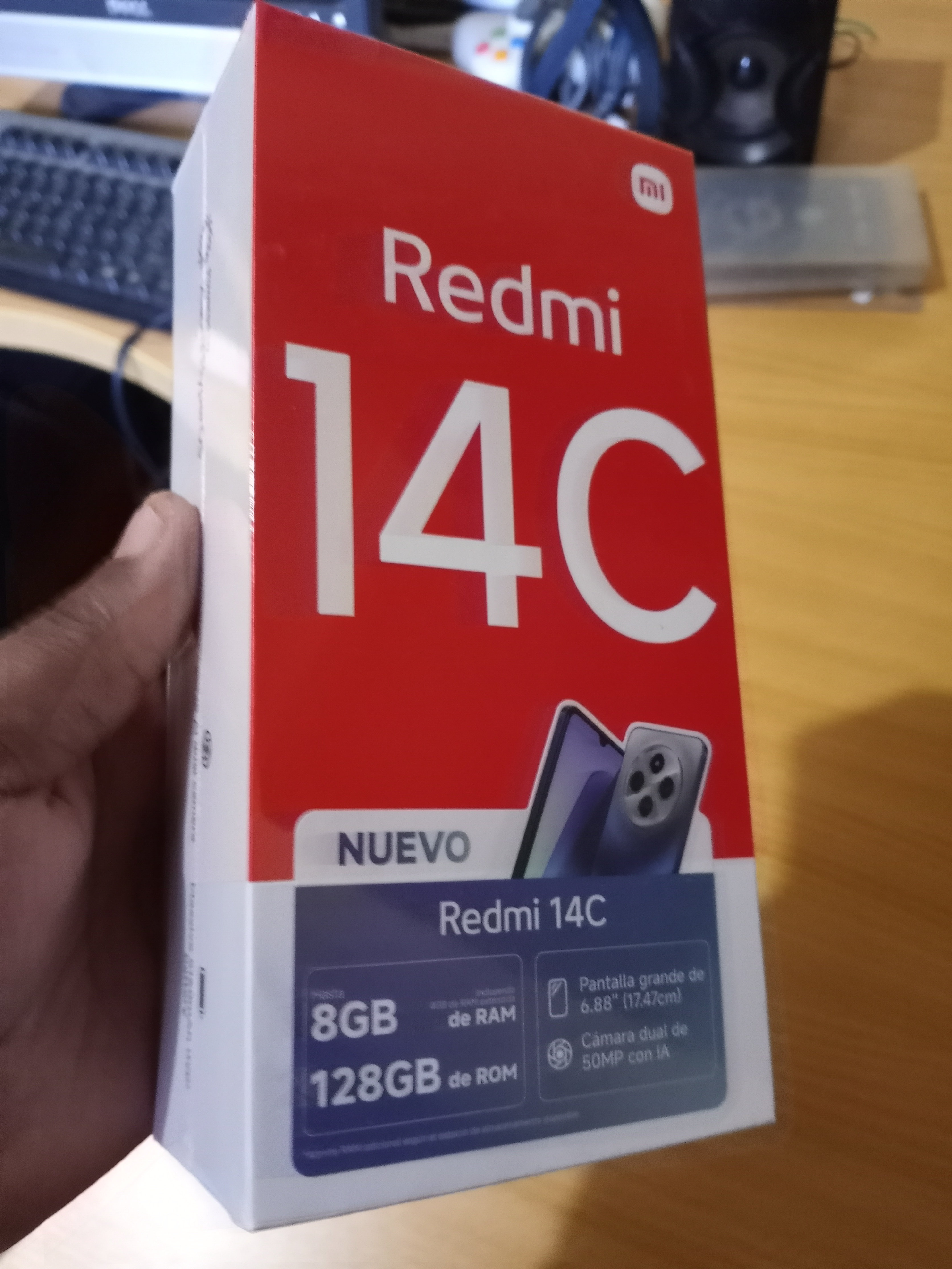 celulares y tabletas - xioami redmi 14c 128gb, 8gb de Ram azul nuevo con su caja. 1