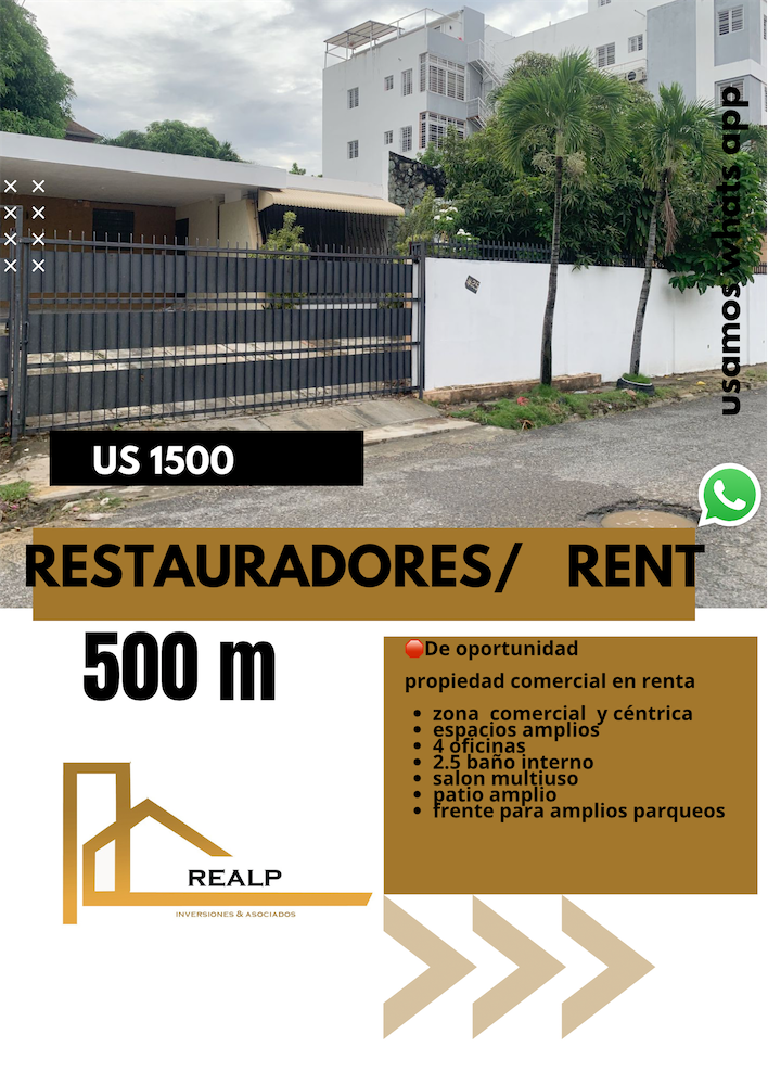 casas - Propiedad comercial 500 metros