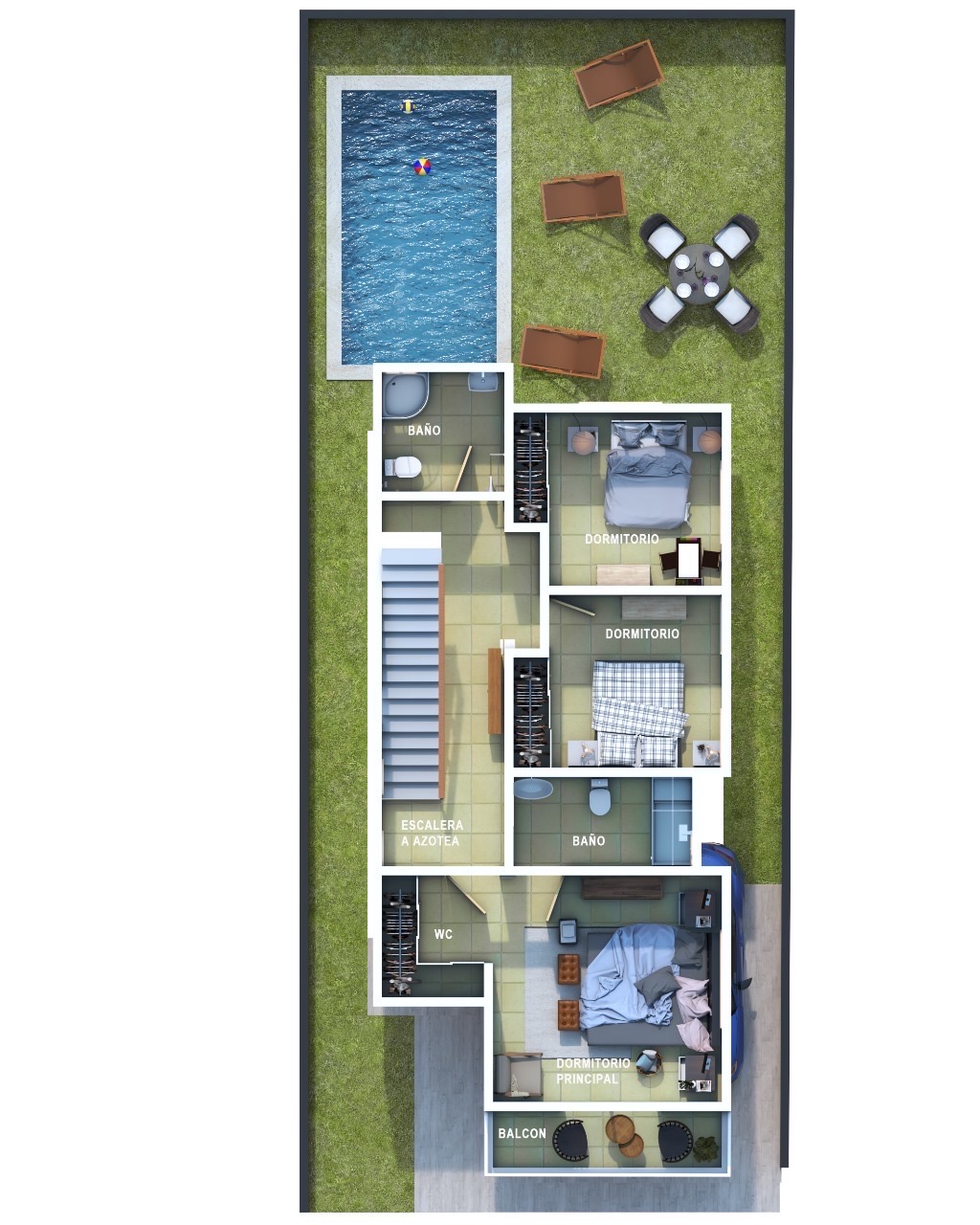 casas - venta de casa con piscina en la avenida ecológica santo Domingo este  3