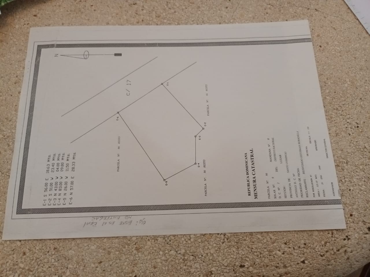 solares y terrenos -  vendo solar Metraje: 527.78 Mt2 Frente: 18.63 M2Honduras 4