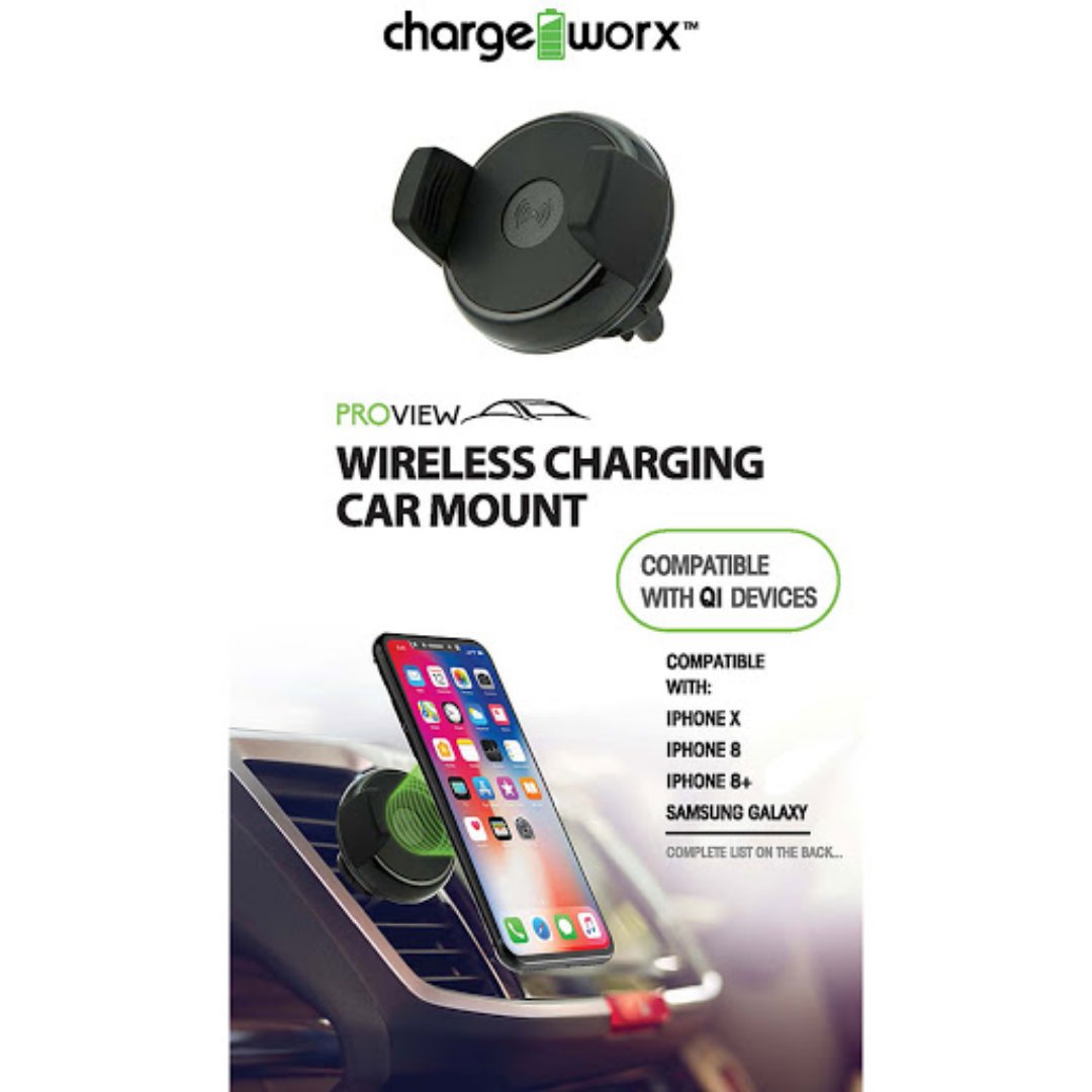 computadoras y laptops - CARGADOR CHARGEWORX INALAMBRICO DE VENTANILLA, COMPLATIBLE CON DISPOSITIVOS QI, 