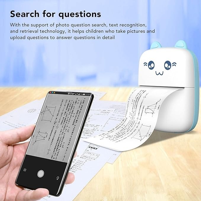 impresoras y scanners - Mini impresora bluetooth termica diseno de gatito 2