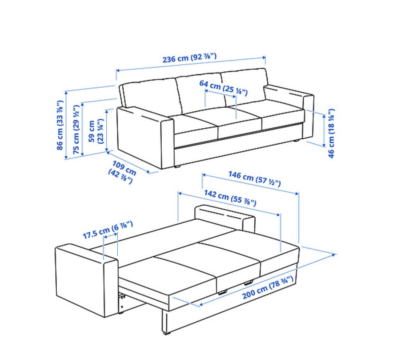 muebles y colchones - Sofá cama grande 7